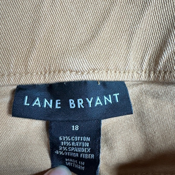 Lane Bryant Women’s Shorts Capris, 18, Light Orange, Brown - Picture 4 of 5